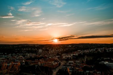 city view during golden hour